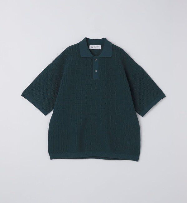 SHIPS「City Ambient Products:〈手洗い可能〉ポリエステル メッシュ ニット ショートスリーブ ポロ」|ポロシャツ|