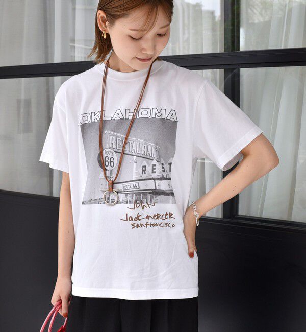 SHIPS for women「【SHIPS別注】J.J MERCER:プリント TEE」|Tシャツ・カットソー|ホワイト系