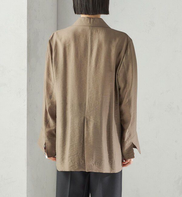 SHIPS for women「〈手洗い可能〉シアー シルク混 ジャケット」|テーラードジャケット|