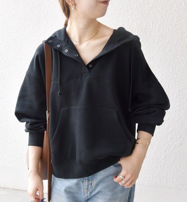 SHIPS any「SHIPS any:〈洗濯機可能〉USAコットン 裏起毛 フーディー ルーズ プルオーバー」|パーカー|