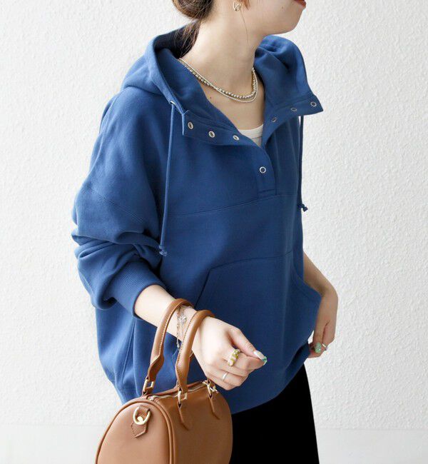 SHIPS any「SHIPS any:〈洗濯機可能〉USAコットン 裏起毛 フーディー ルーズ プルオーバー」|パーカー|