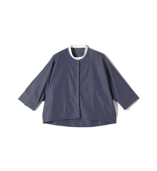 SHIPS for women「〈手洗い可能〉綿 ポリエステル ストライプ 羽織 シャツ」|シャツ・ブラウス|