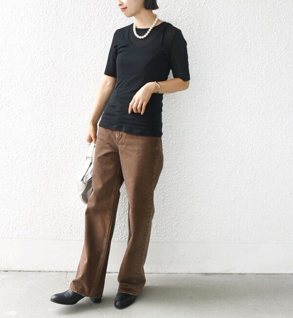 SHIPS for women「シアー フライス レイヤード TEE」|Tシャツ・カットソー|