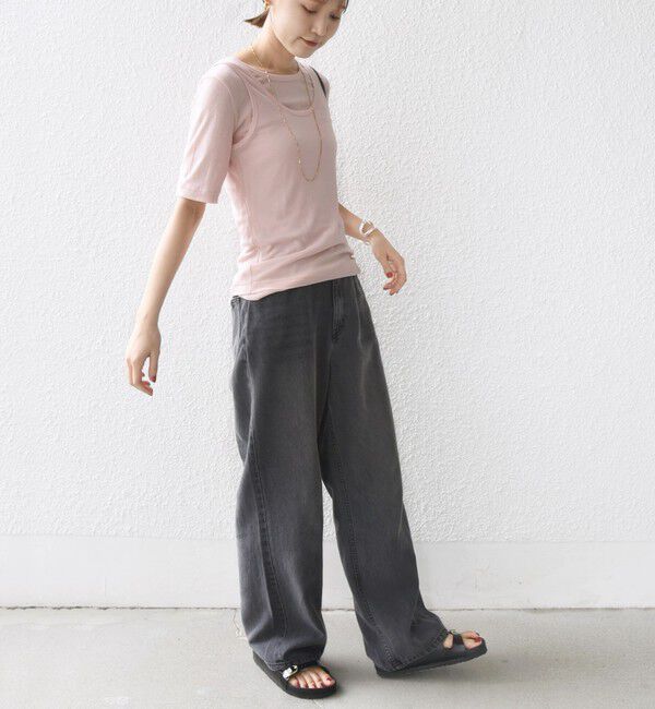 SHIPS for women「シアー フライス レイヤード TEE」|Tシャツ・カットソー|