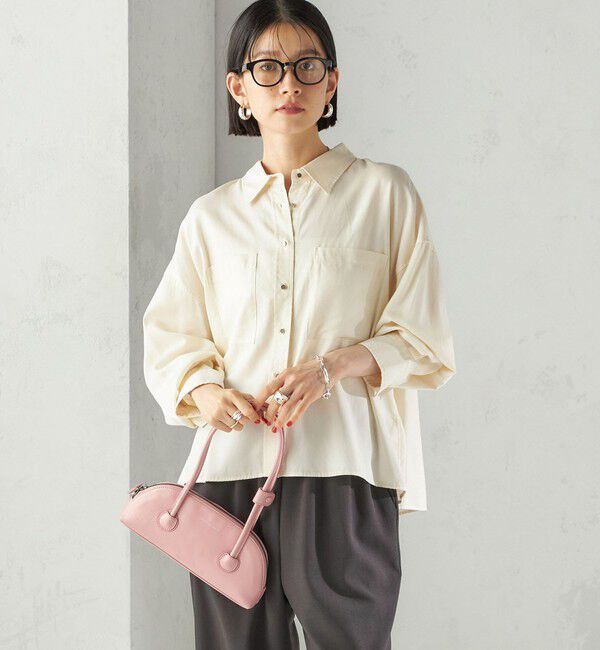 SHIPS for women「〈手洗い可能〉セルロース ツイル 羽織 シャツ」|シャツ・ブラウス|