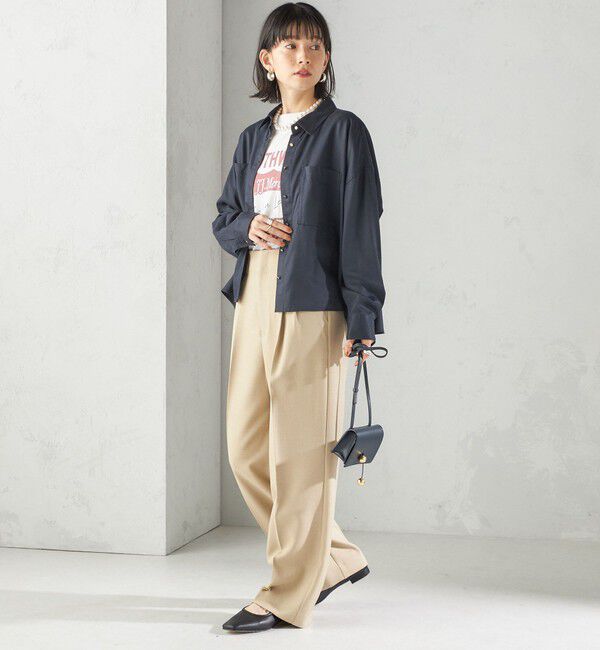 SHIPS for women「〈手洗い可能〉セルロース ツイル 羽織 シャツ」|シャツ・ブラウス|