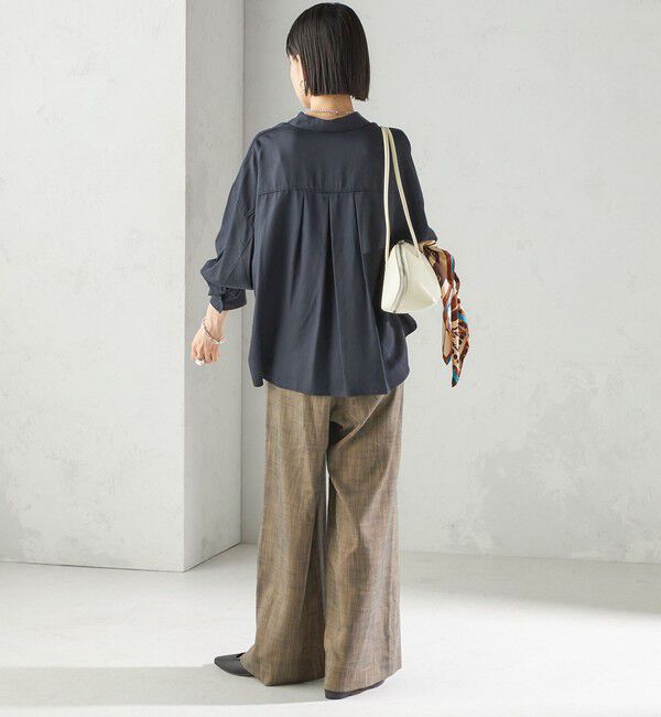 SHIPS for women「〈手洗い可能〉セルロース ツイル 羽織 シャツ」|シャツ・ブラウス|