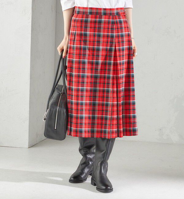 SHIPS for women「《一部追加予約》チェック ボックス プリーツ スカート」|スカート|