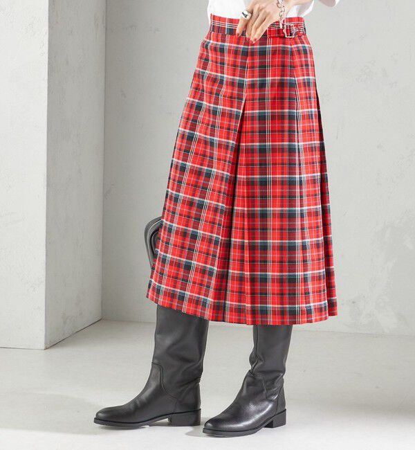 SHIPS for women「《一部追加予約》チェック ボックス プリーツ スカート」|スカート|