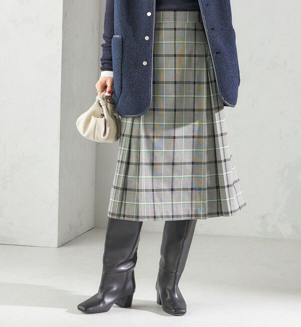 SHIPS for women「《一部追加予約》チェック ボックス プリーツ スカート」|スカート|