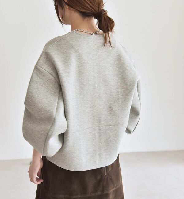 quaranciel「quaranciel:〈洗濯機可能〉ポンチ ロゴプリント スウェット ジップ ブルゾン カーディガン」|スウェット・ジャージ|