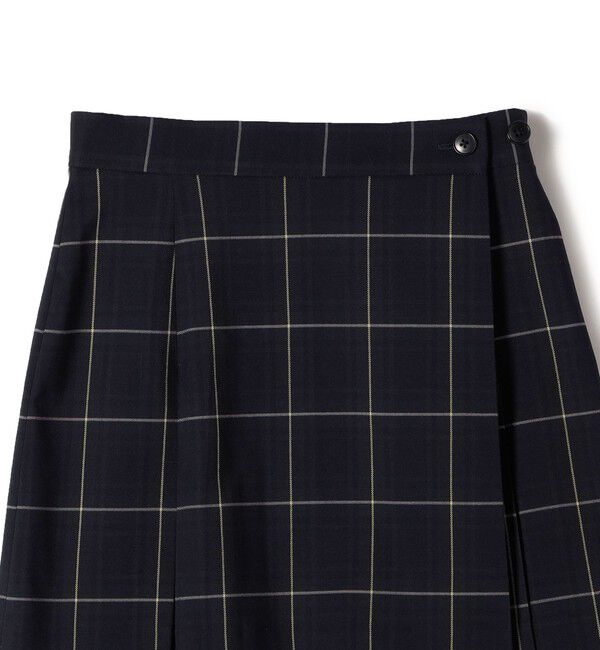 SHIPS for women「チェック プリーツ 巻き スカート」|スカート|