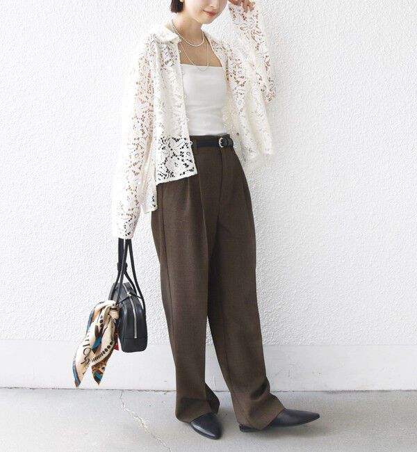 SHIPS for women「〈手洗い可能〉レース シャツ 羽織」|シャツ・ブラウス|