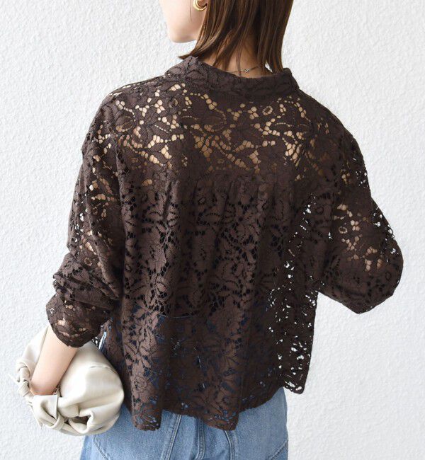 SHIPS for women「〈手洗い可能〉レース シャツ 羽織」|シャツ・ブラウス|