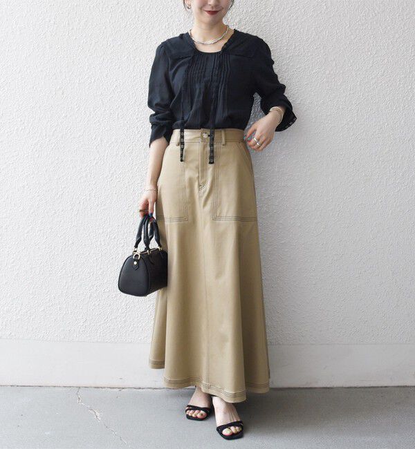 SHIPS any「SHIPS any:〈洗濯機可能〉コットン モス セーラー カラー レース ブラウス」|シャツ・ブラウス|