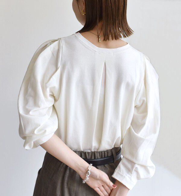 SHIPS for women「DEPEND インレー タック デザイン プルオーバー」|Tシャツ・カットソー|