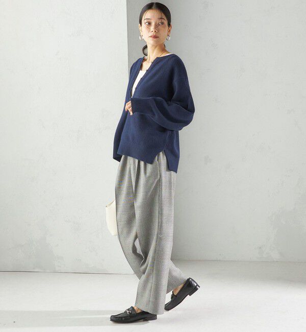 SHIPS for women「〈手洗い可能〉ウォッシャブル ウール タック パンツ」|その他|