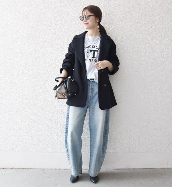 SHIPS any「SHIPS any:〈洗濯機可能〉ダンボール コクーン テーラード ミディ コート」|チェスターコート|