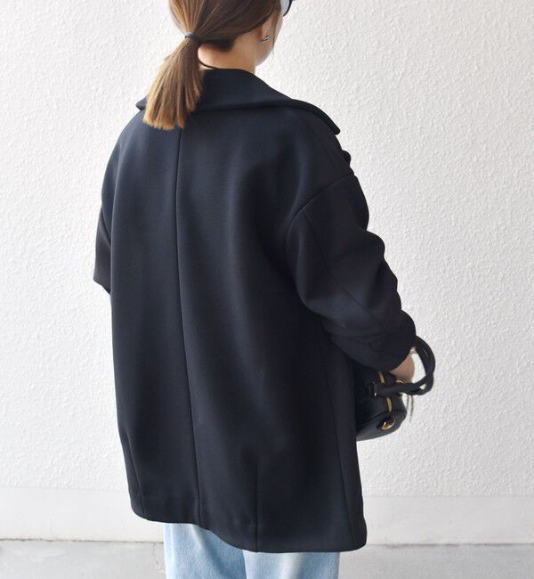 SHIPS any「SHIPS any:〈洗濯機可能〉ダンボール コクーン テーラード ミディ コート」|チェスターコート|