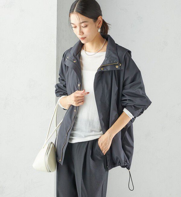 SHIPS for women「〈手洗い可能〉LIMONTA 撥水 ドルマン ブルゾン」|ブルゾン・スタジャン|