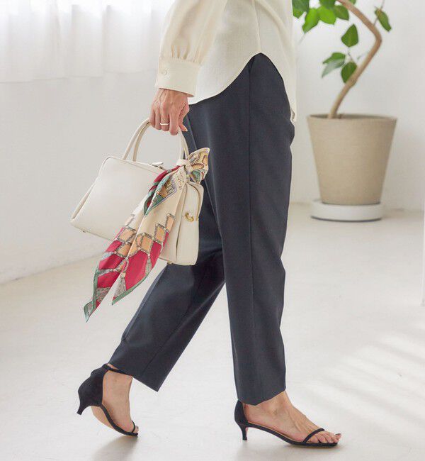 SHIPS for women「〈手洗い可能〉DELEGANT テーパード パンツ（セットアップ対応）」|スラックス|