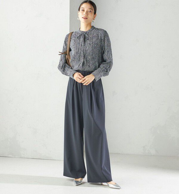 SHIPS for women「〈洗濯機可能〉ストレッチ ツイル イージー タック パンツ」|その他|