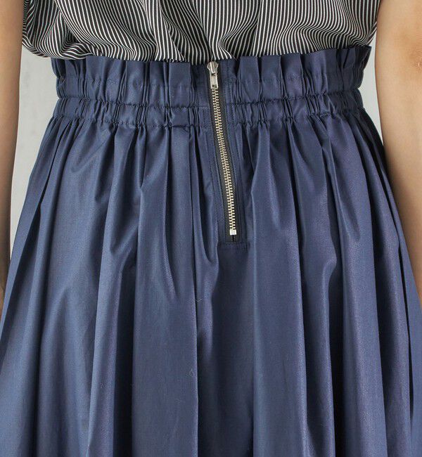 SHIPS for women「〈手洗い可能〉タイプライター チンツ タック ギャザー スカート」|スカート|