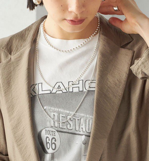 SHIPS for women「in mood:マルチ ボール チェーン ネックレス」|ネックレス|