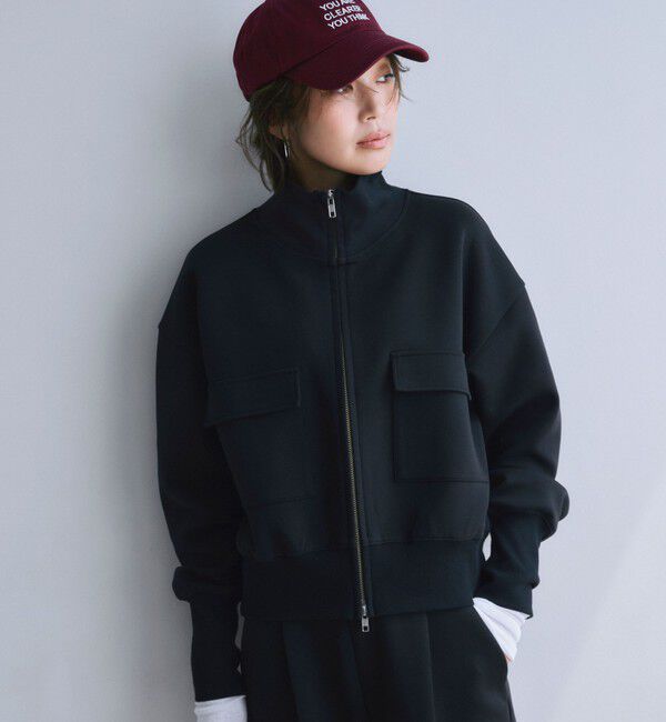 SHIPS for women「s.oyamadaコラボ:〈手洗い可能〉コットン エア ダンボール ブルゾン」|ブルゾン・スタジャン|