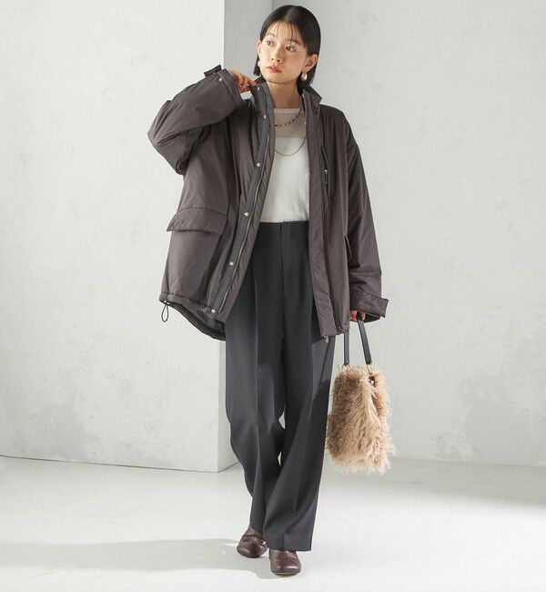 SHIPS for women「〈手洗い可能〉IMBOTEX 中綿 ミディ ジャケット」|その他|