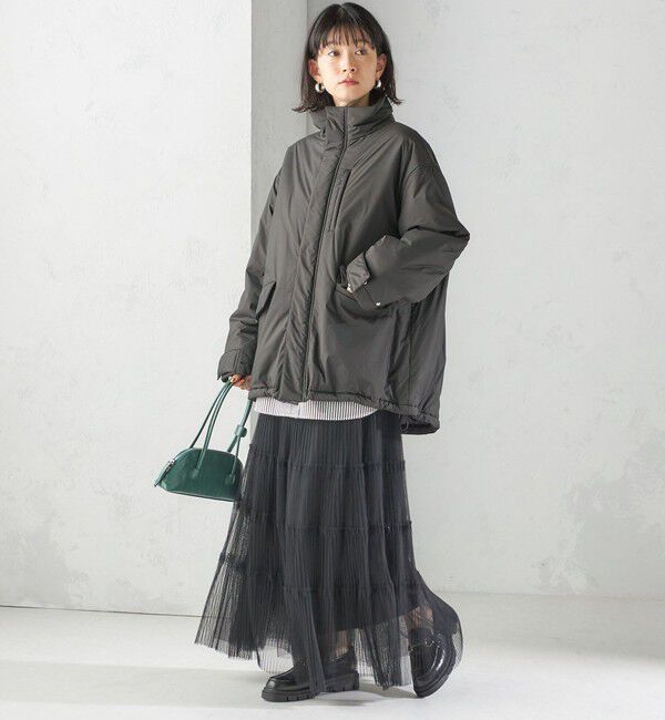 SHIPS for women「〈手洗い可能〉IMBOTEX 中綿 ミディ ジャケット」|その他|