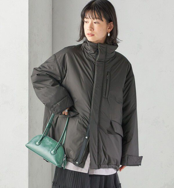 SHIPS for women「〈手洗い可能〉IMBOTEX 中綿 ミディ ジャケット」|その他|