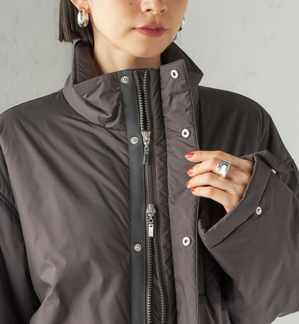 SHIPS for women「〈手洗い可能〉IMBOTEX 中綿 ミディ ジャケット」|その他|