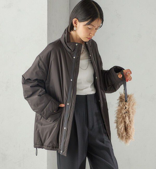 SHIPS for women「〈手洗い可能〉IMBOTEX 中綿 ミディ ジャケット」|その他|