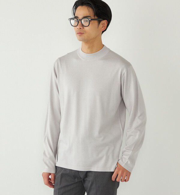 SHIPS Colors 「SHIPS Colors:〈吸湿発熱〉Solist(R)Heat 14ゲージ モックネックニット◇」|ニット・セーター|