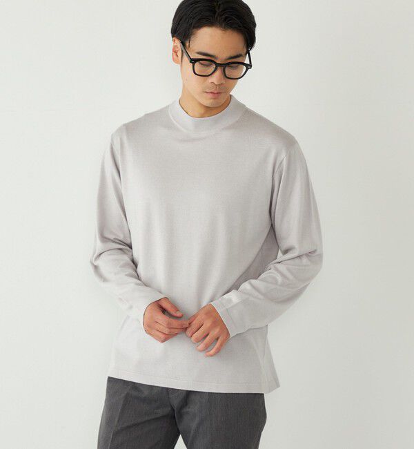 SHIPS Colors 「SHIPS Colors:〈吸湿発熱〉Solist(R)Heat 14ゲージ モックネックニット◇」|ニット・セーター|