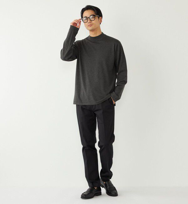 SHIPS Colors 「SHIPS Colors:〈吸湿発熱〉Solist(R)Heat 14ゲージ モックネックニット◇」|ニット・セーター|