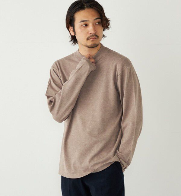 SHIPS Colors 「SHIPS Colors:〈吸湿発熱〉Solist(R)Heat 14ゲージ モックネックニット◇」|ニット・セーター|