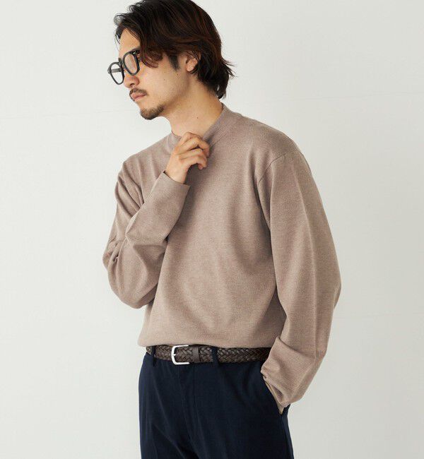 SHIPS Colors 「SHIPS Colors:〈吸湿発熱〉Solist(R)Heat 14ゲージ モックネックニット◇」|ニット・セーター|