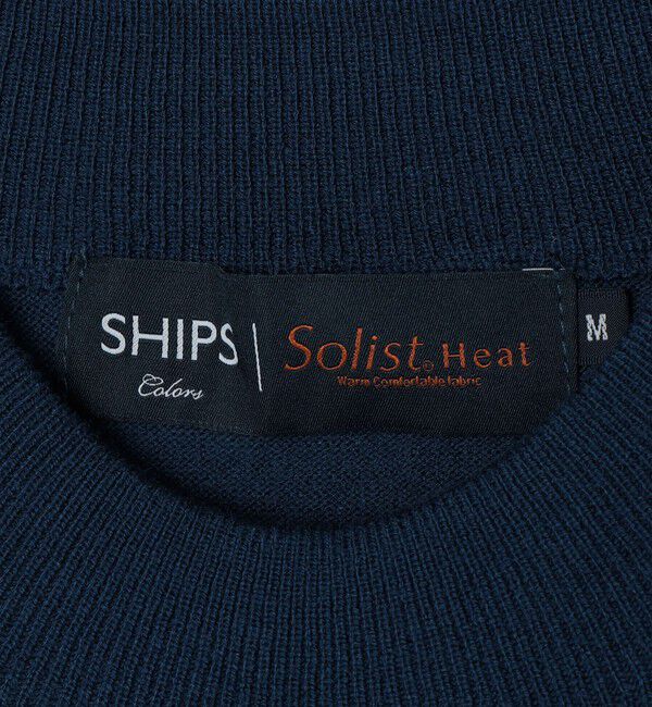 SHIPS Colors 「SHIPS Colors:〈吸湿発熱〉Solist(R)Heat 14ゲージ モックネックニット◇」|ニット・セーター|