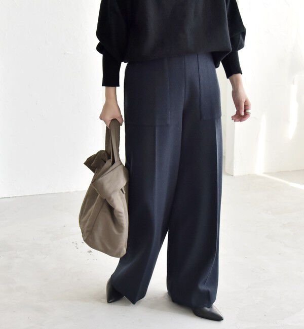 quaranciel「quaranciel: エア ニードル ベイカーデザイン ワイド パンツ」|その他|