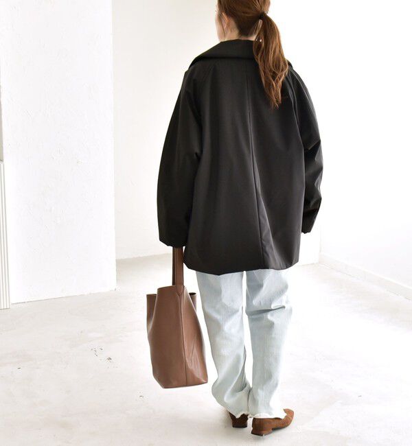quaranciel「quaranciel:〈撥水加工〉中綿 テーラード ミドル Wボタン ジャケット コート」|その他|