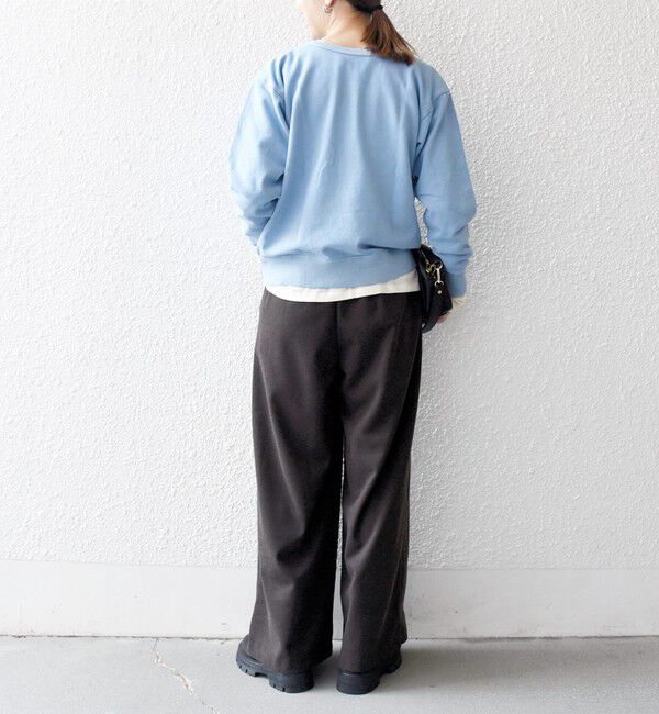 SHIPS any「Mixta:〈洗濯機可能〉ラグラン ロゴ クルーネック プルオーバー」|スウェット・ジャージ|