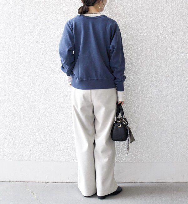 SHIPS any「Mixta:〈洗濯機可能〉ラグラン ロゴ クルーネック プルオーバー」|スウェット・ジャージ|