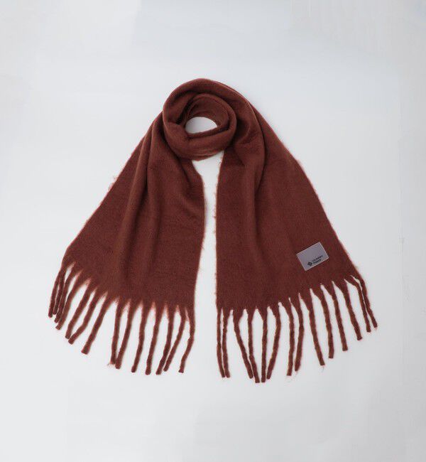 SHIPS「City Ambient Products: シャギー ソリッド ボリューム マフラー」|マフラー|ブラウン