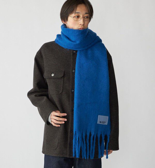 SHIPS「City Ambient Products: シャギー ソリッド ボリューム マフラー」|マフラー|