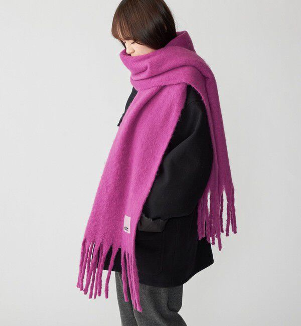 SHIPS「City Ambient Products: シャギー ソリッド ボリューム マフラー」|マフラー|