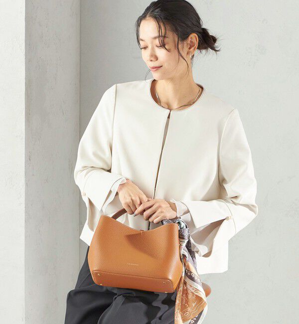 SHIPS for women「ダブル クロス 重ね袖 ノーカラー ジャケット（セレモニー対応可）」|ノーカラージャケット|