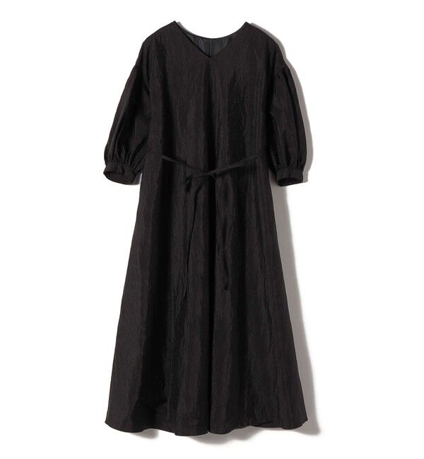 SHIPS for women「【SHIPS別注】kaene:2WAY ボリューム 袖 ロング ワンピース」|ワンピース|ブラック