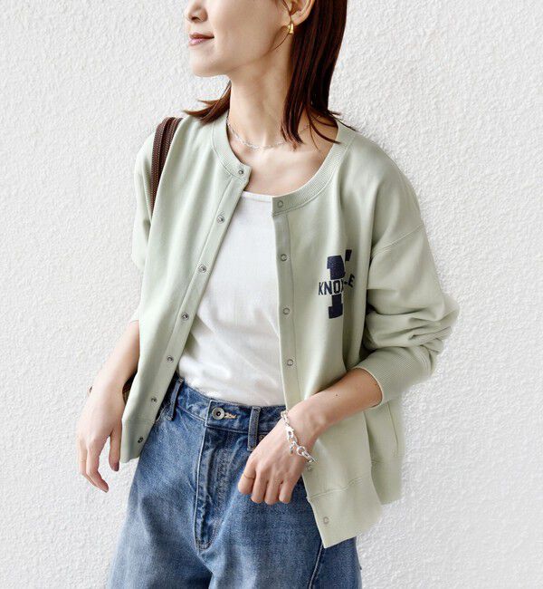 SHIPS for women「【SHIPS別注】TENNESSEE:〈洗濯機可能〉スナップ 釦 スウェット カーディガン」|カーディガン|